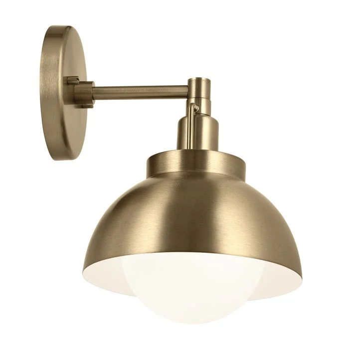Kichler Niva 1 lt Convertible Wall Light - Black/ Champagne Bronze - Image 14