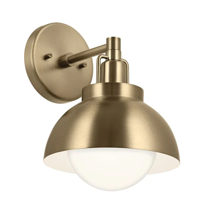 Kichler Niva 1 lt Convertible Wall Light - Black/ Champagne Bronze - Image 2
