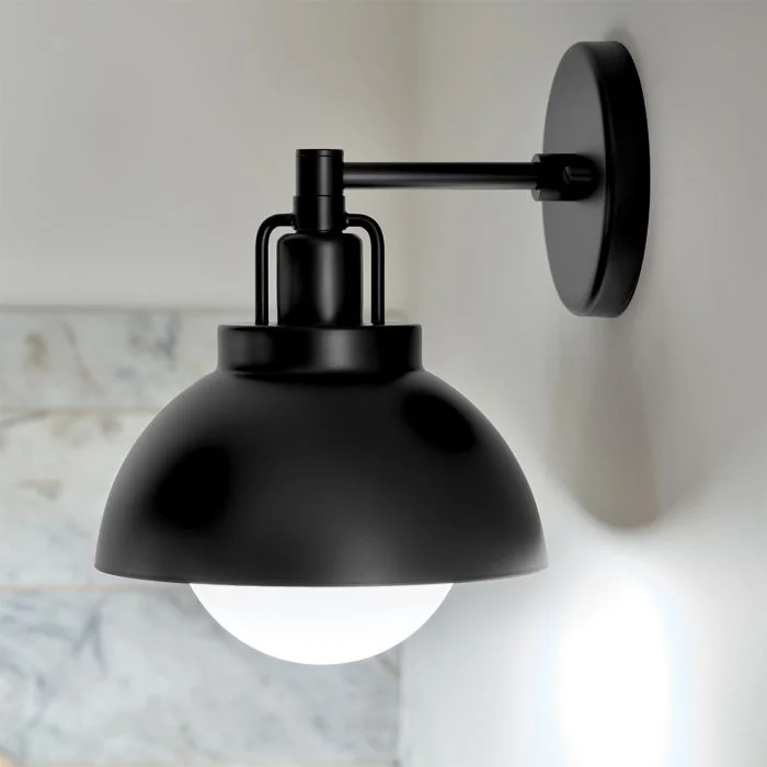 Kichler Niva 1 lt Convertible Wall Light - Black/ Champagne Bronze - Image 5