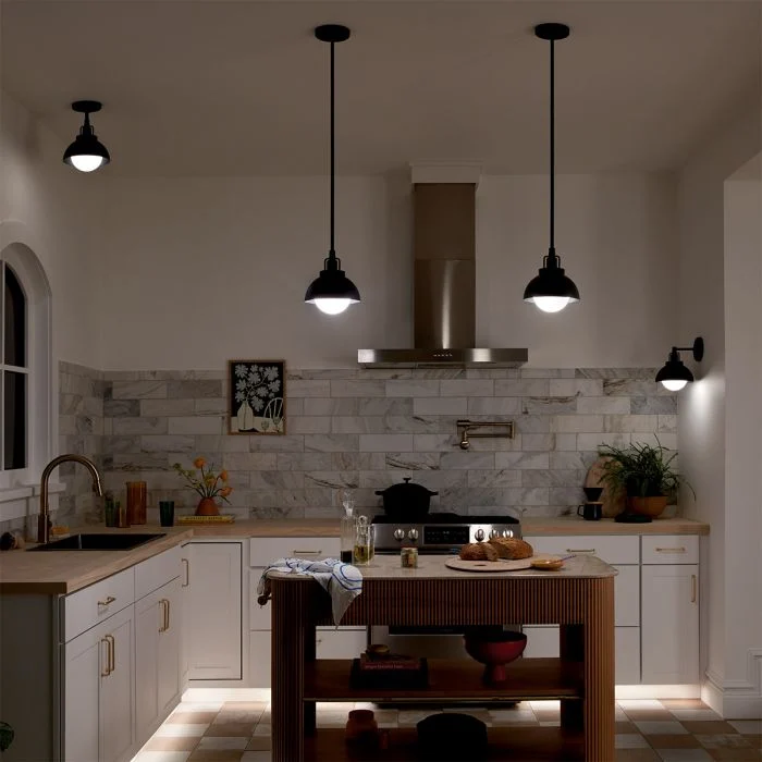 Kichler Niva 1 lt Convertible Wall Light - Black/ Champagne Bronze - Image 7