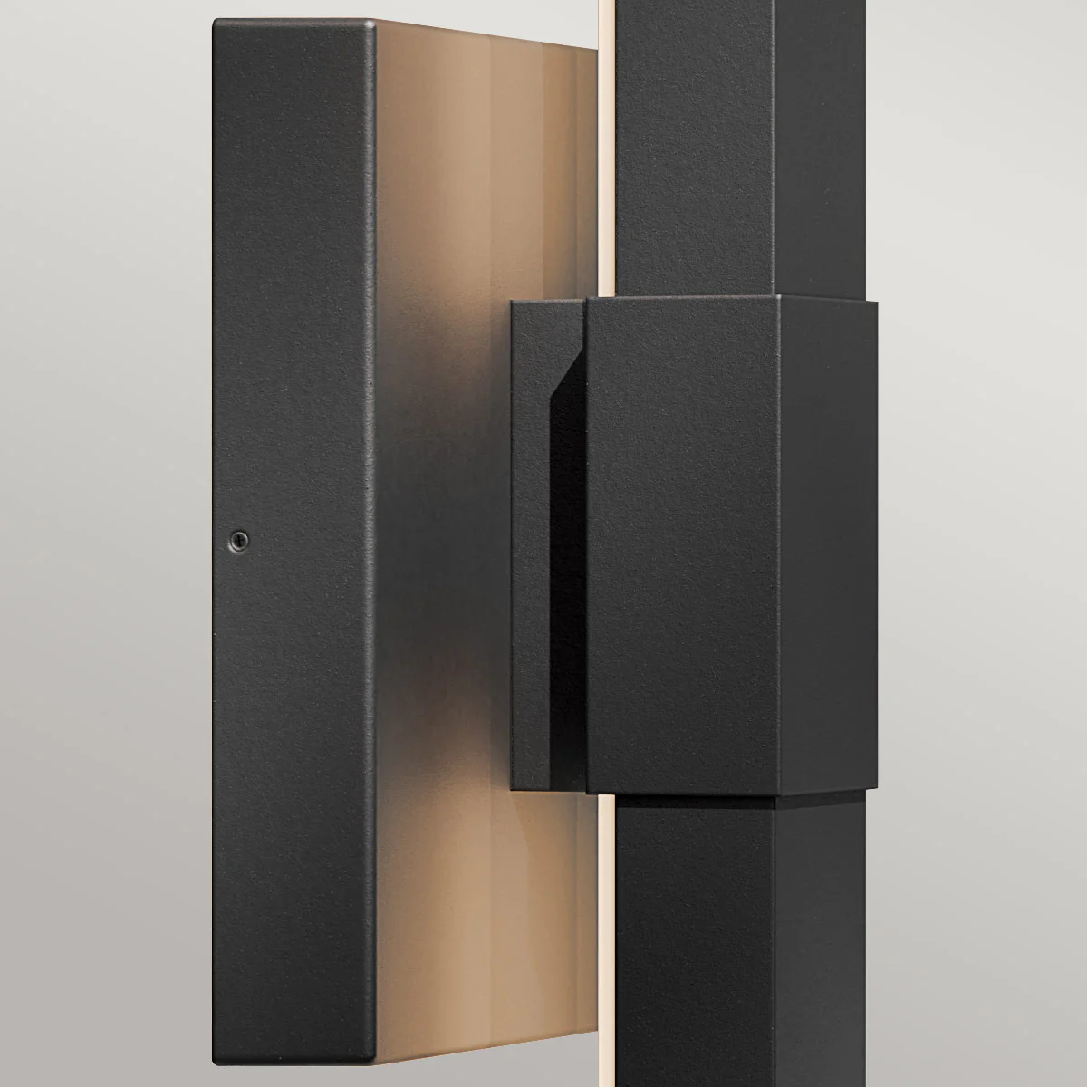 Kichler Nocar LED Exterior Wall Light - Textured Black IP44 Integrated LED - Image 15