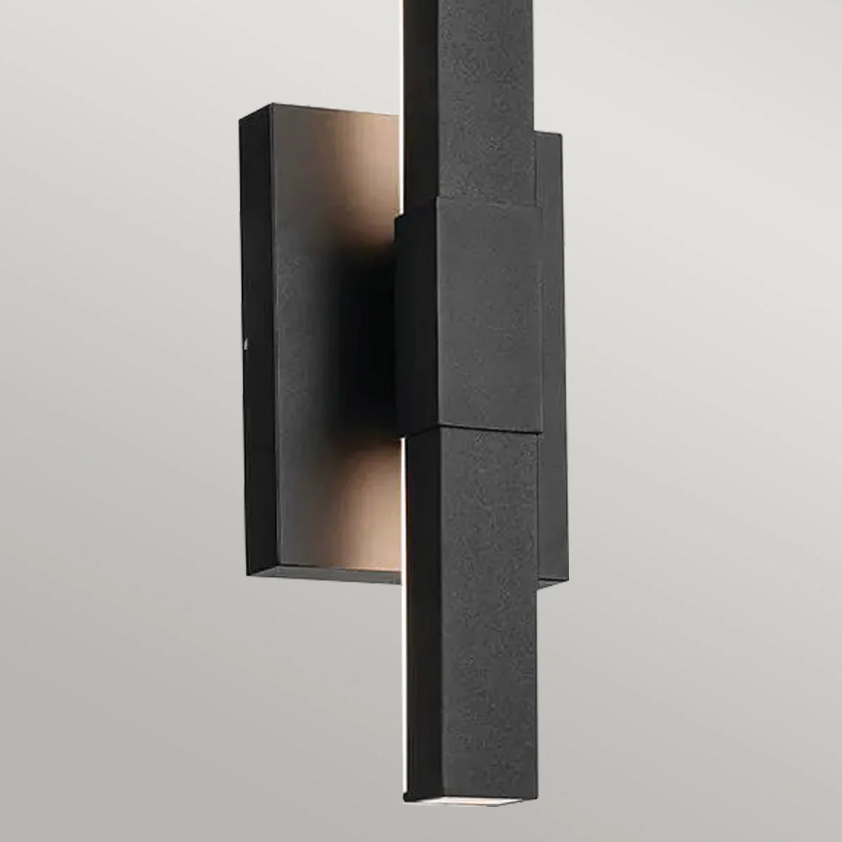 Kichler Nocar LED Exterior Wall Light - Textured Black IP44 Integrated LED - Image 7