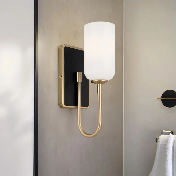 Kichler Solia 1 lt Wall Light IP44- Champagne Bronze/ Brushed Nickel - Image 10