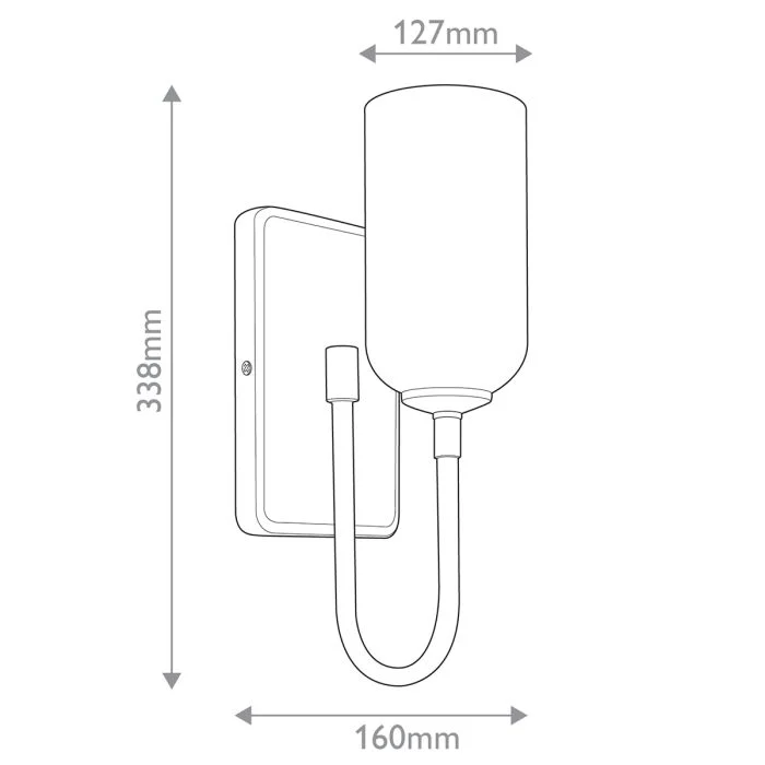 Kichler Solia 1 lt Wall Light IP44- Champagne Bronze/ Brushed Nickel - Image 13