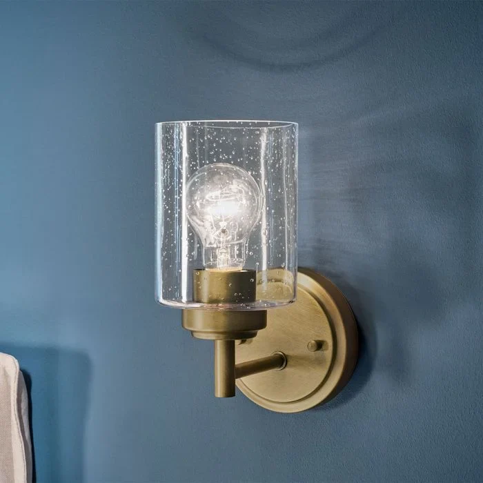 Kichler Winslow 1 lt Wall Light - Natural Brass - Image 4