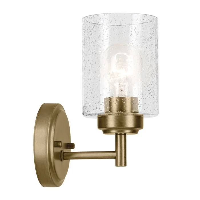 Kichler Winslow 1 lt Wall Light - Natural Brass - Image 6