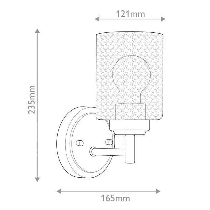 Kichler Winslow 1 lt Wall Light - Natural Brass - Image 7