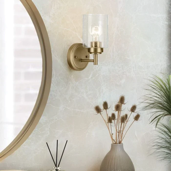 Kichler Winslow 1 lt Wall Light - Natural Brass - Image 8