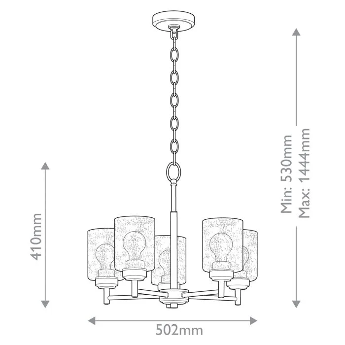 Kichler Winslow 3/5/6 lt Chandelier - Natural Brass - Image 11