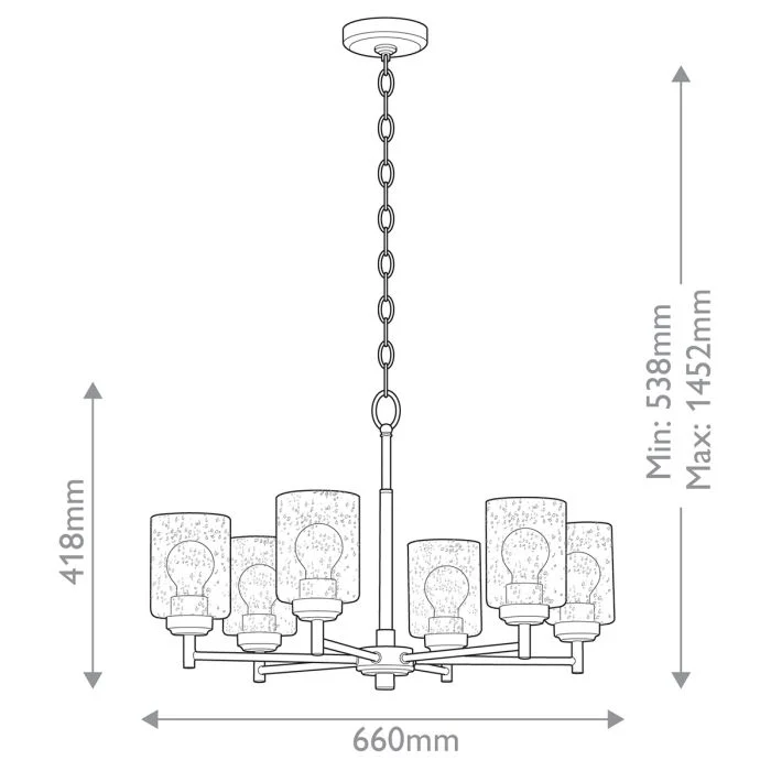 Kichler Winslow 3/5/6 lt Chandelier - Natural Brass - Image 15