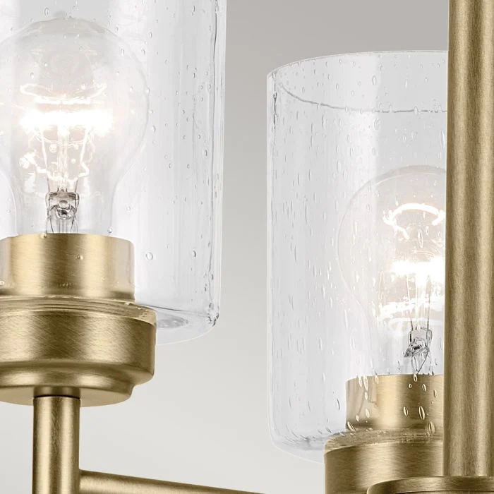 Kichler Winslow 3/5/6 lt Chandelier - Natural Brass - Image 4