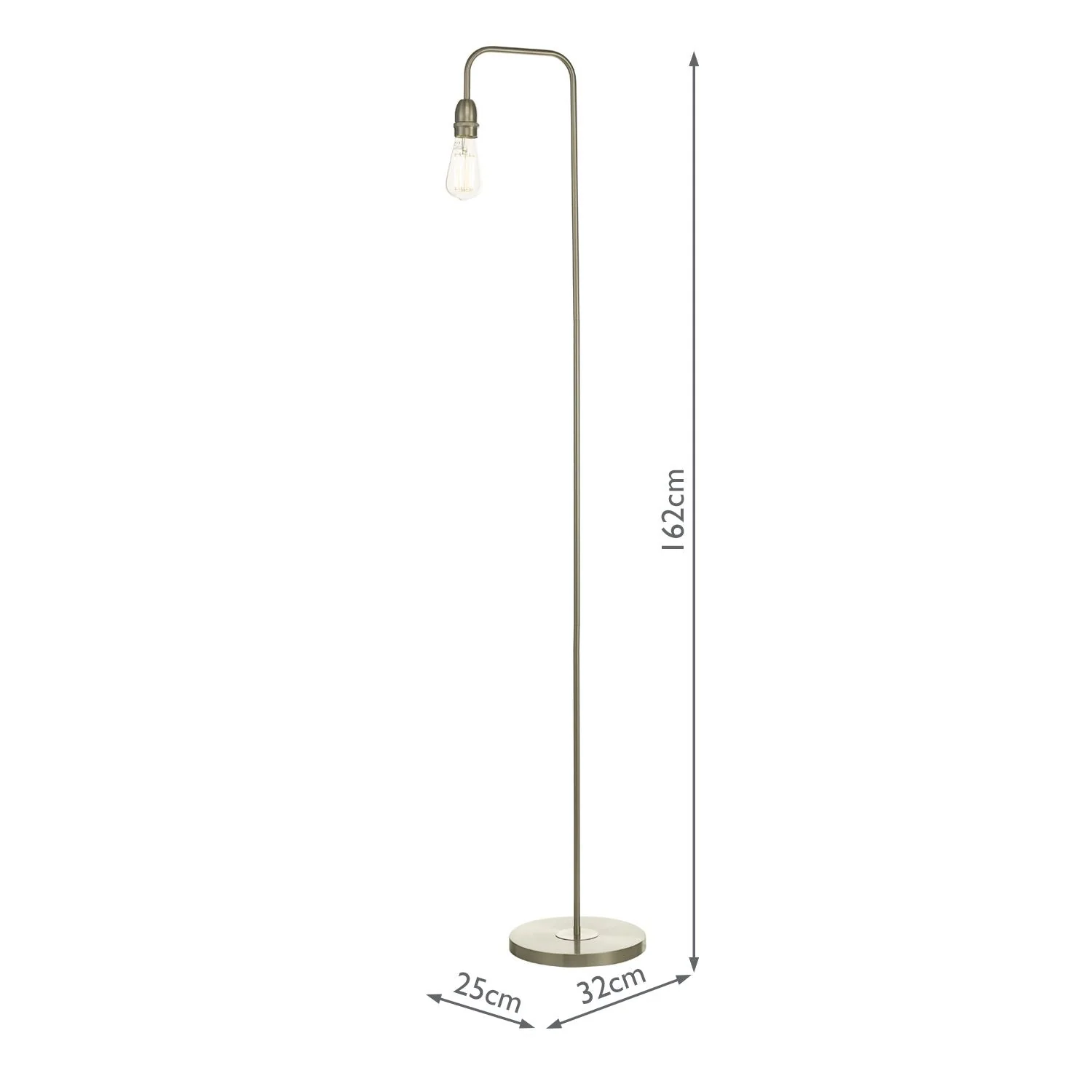 Kiefer Floor Lamp  Black & Antique Brass- Promotional Offer - Image 2