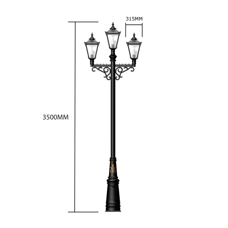 Killarney 2/3Lt Lamp Pole - Cast Iron - Image 10