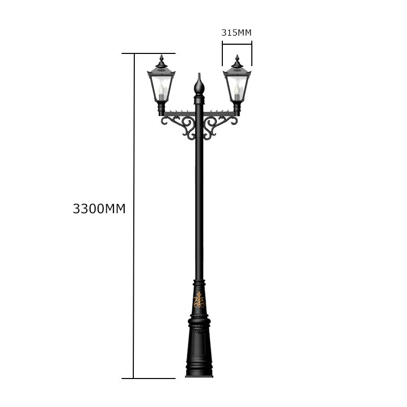 Killarney 2/3Lt Lamp Pole - Cast Iron - Image 17