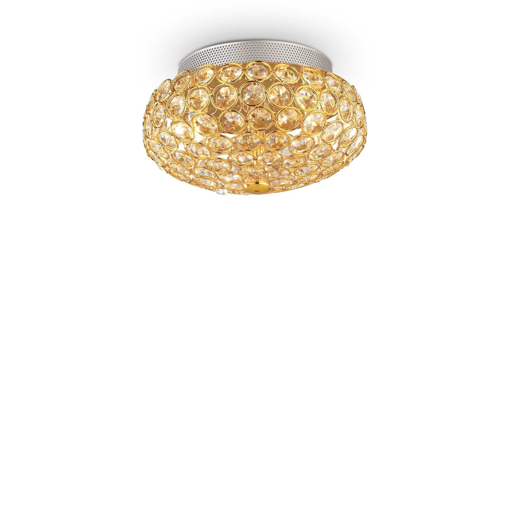 King Flush Light 3/5/9Lt  - Chrome/Gold Finish - Image 2