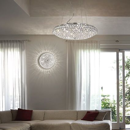 King 9Lt Hanging Light - Chrome Finish - Image 2