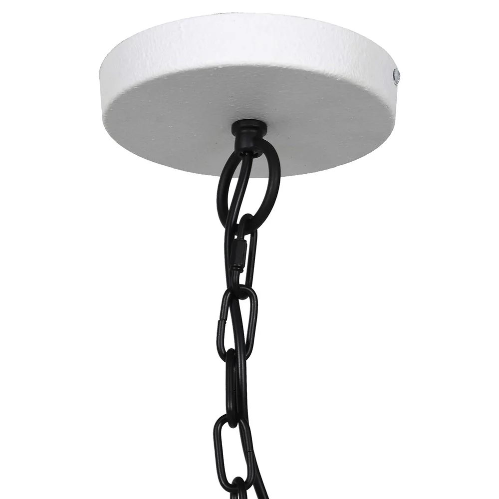 Kinross Black and White 12 Bulb 2 Tier Chandelier - Image 2