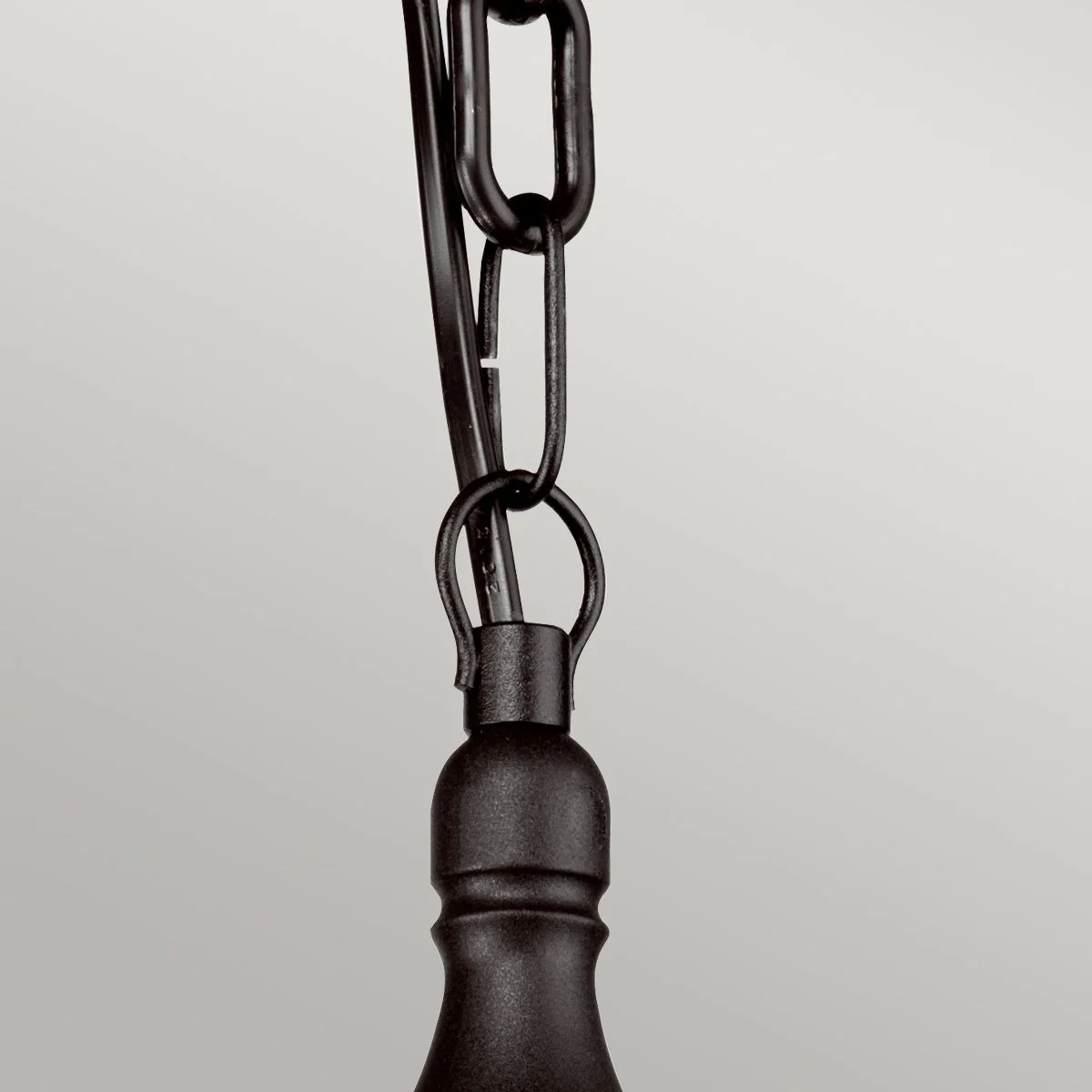 Kinsale 1 Light Chain Lantern - Black IP44 E27 - Image 2