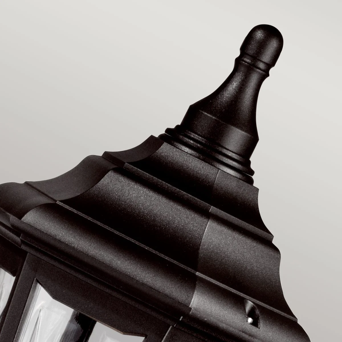 Kinsale 1 Light Medium/Large Pillar Lantern - Black IP44 E27 - Image 3