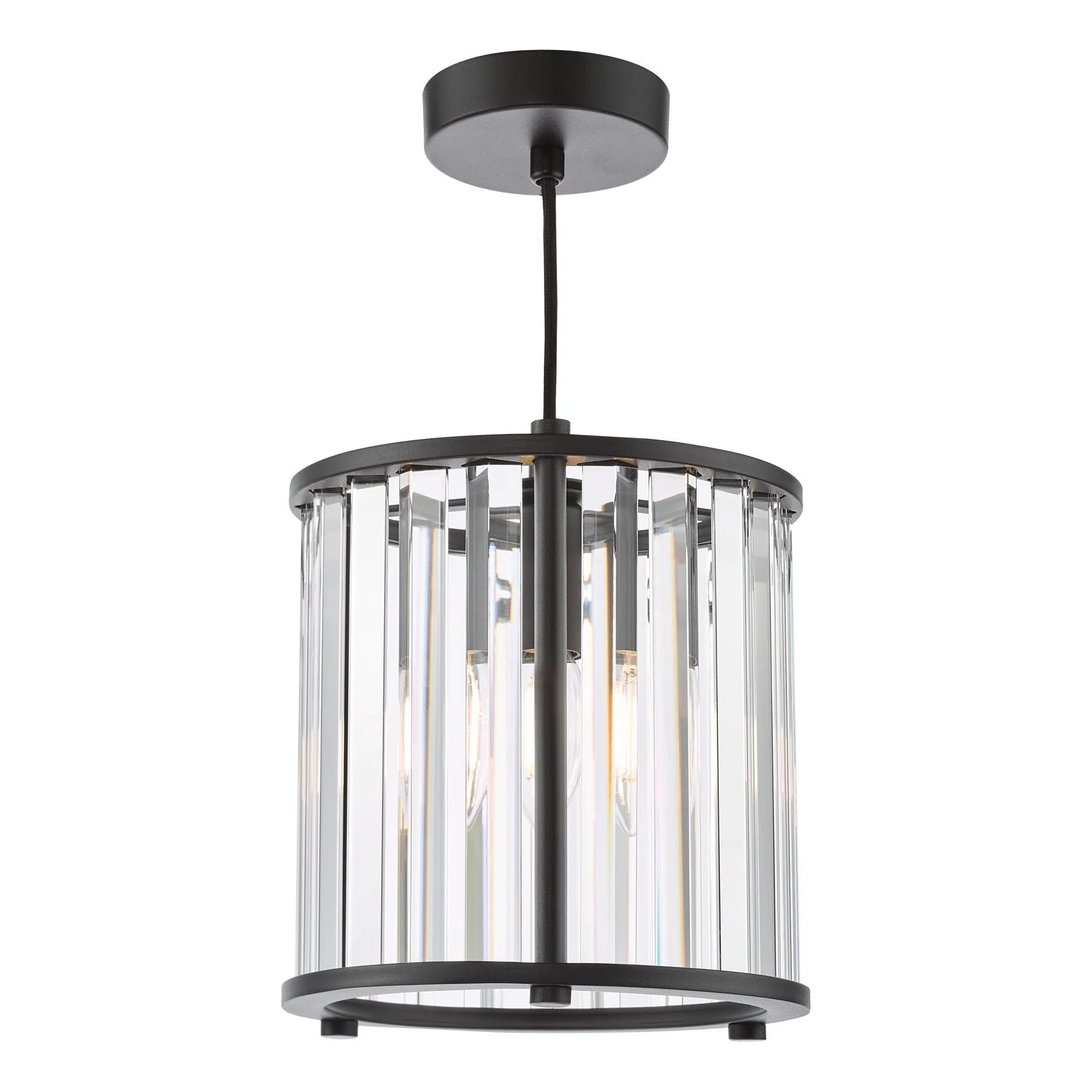 Kiran 1Lt Pendant - Natural Brass/Satin Black - Image 3