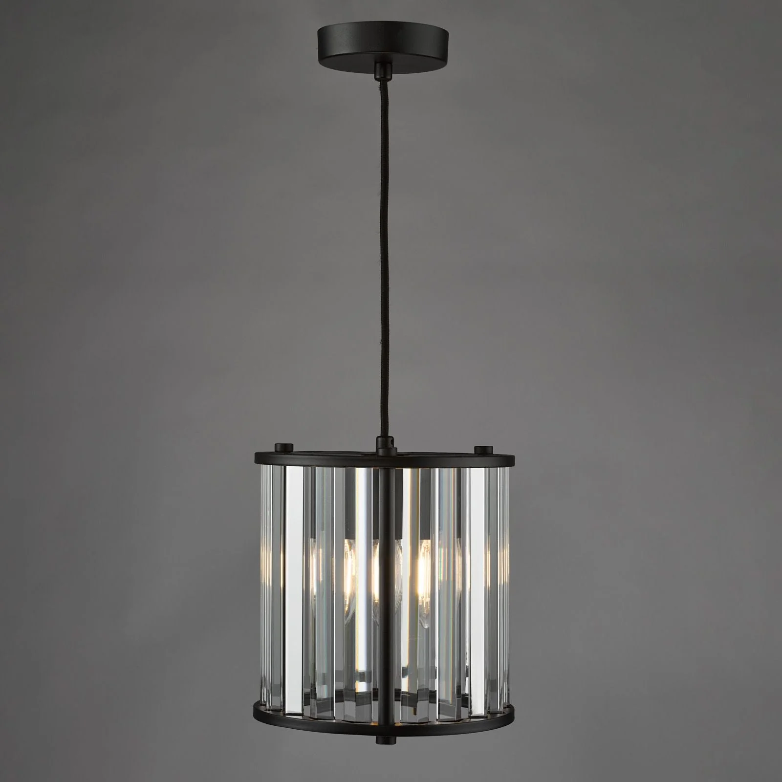 Kiran 1Lt Pendant - Natural Brass/Satin Black - Image 4