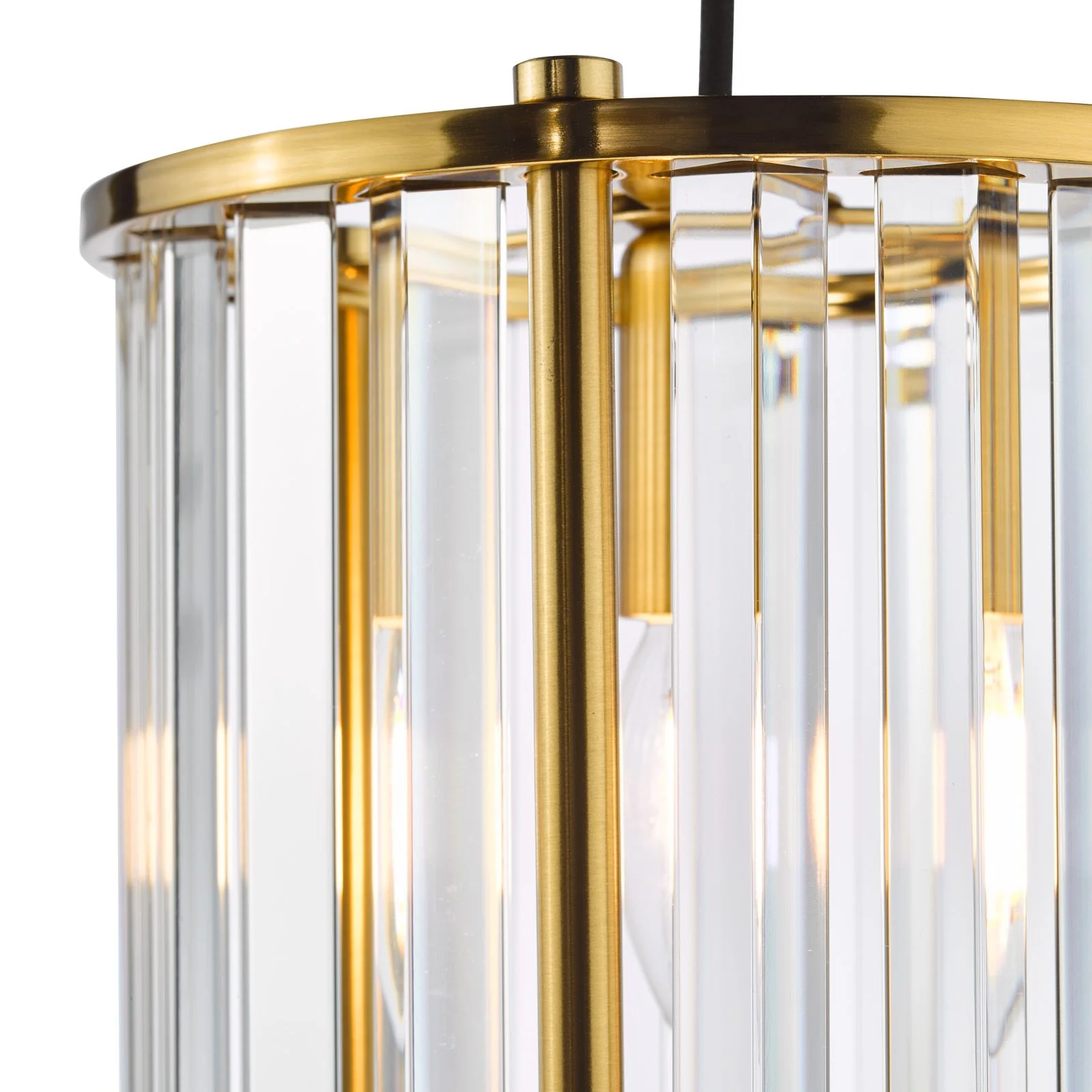 Kiran 1Lt Pendant - Natural Brass/Satin Black - Image 7