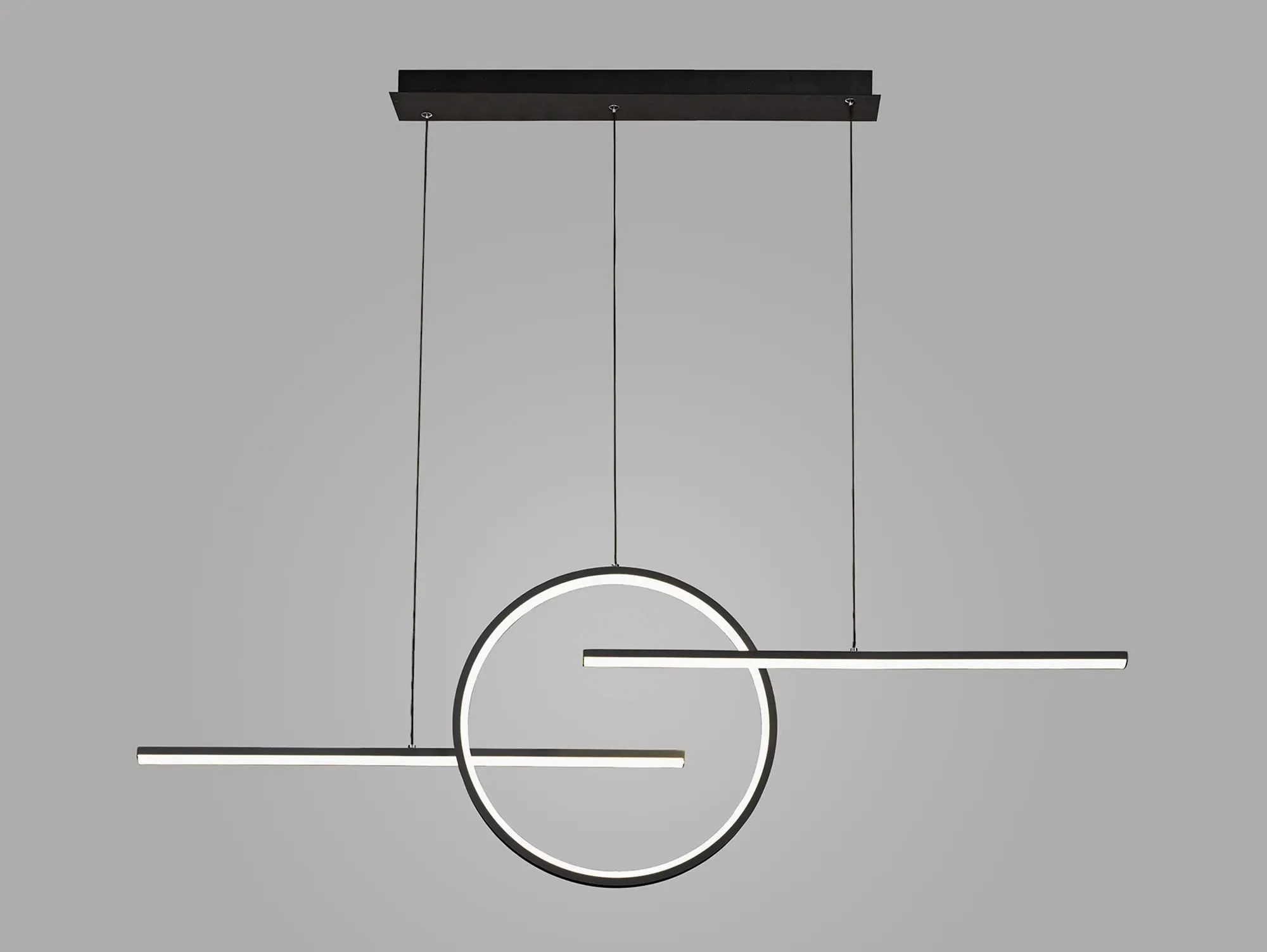 Kitesurf Centre Loop LED Pendant - Black/White - Image 4