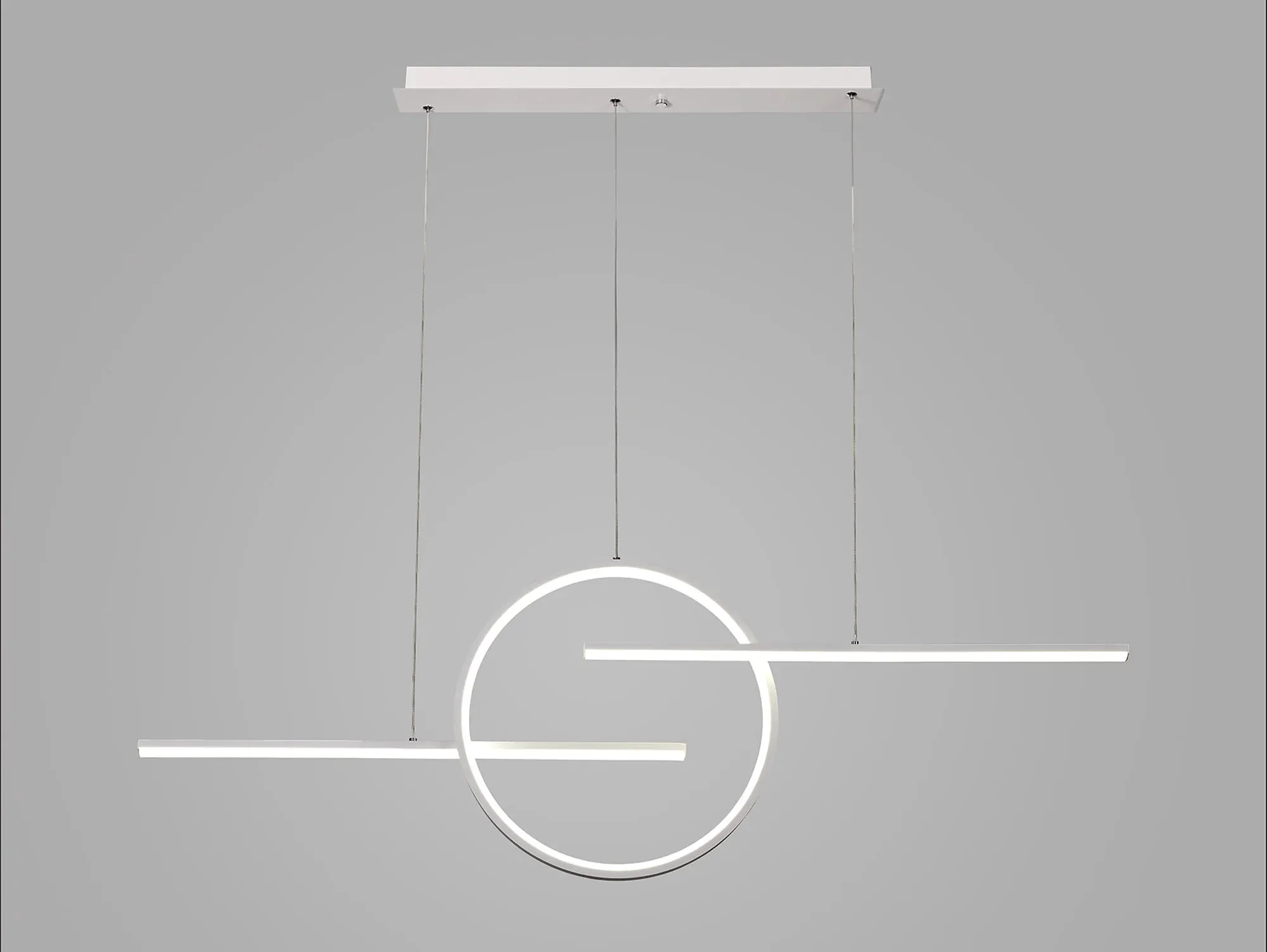 Kitesurf Centre Loop LED Pendant - Black/White - Image 5