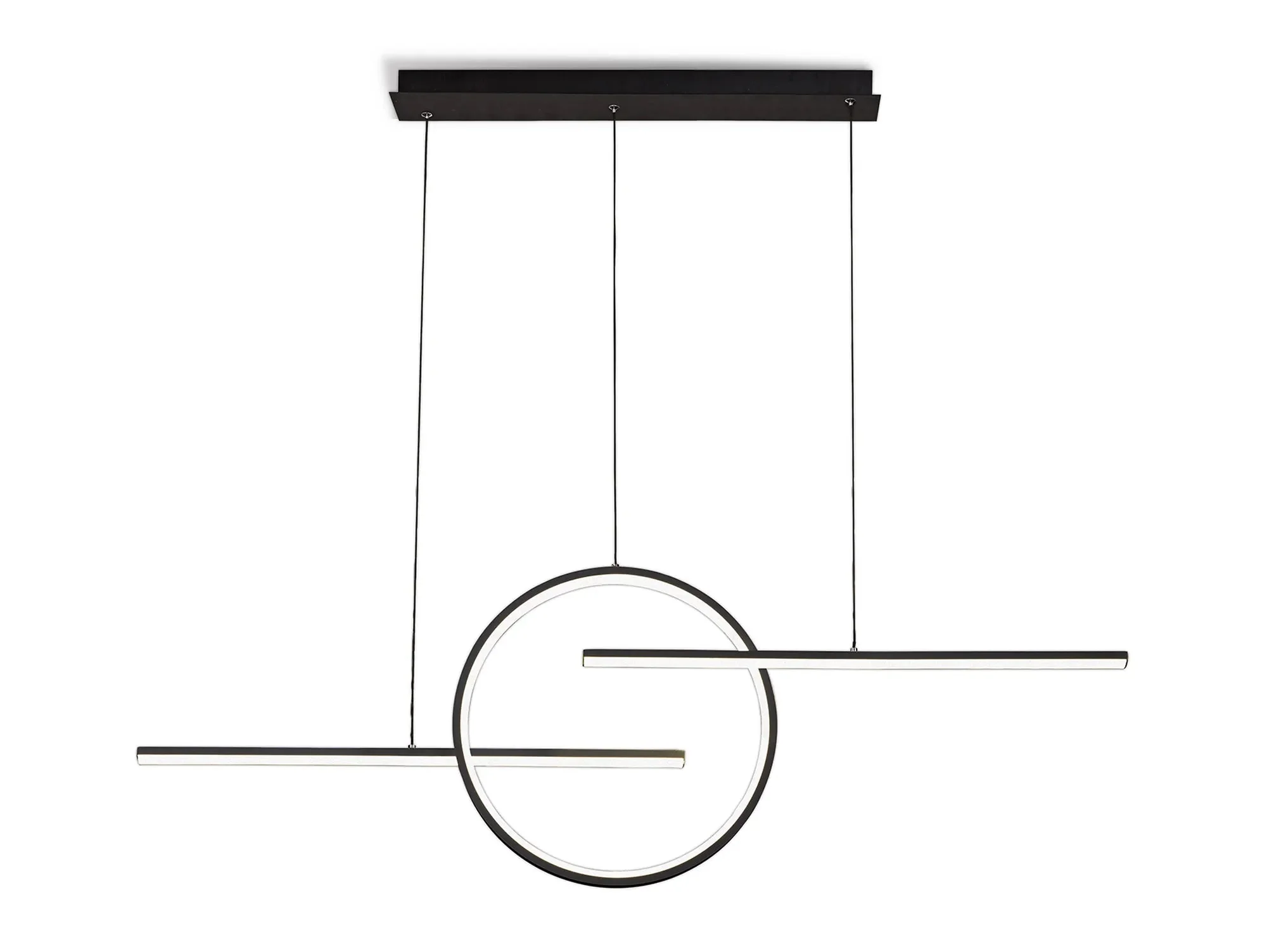 Kitesurf Centre Loop LED Pendant - Black/White - Image 6