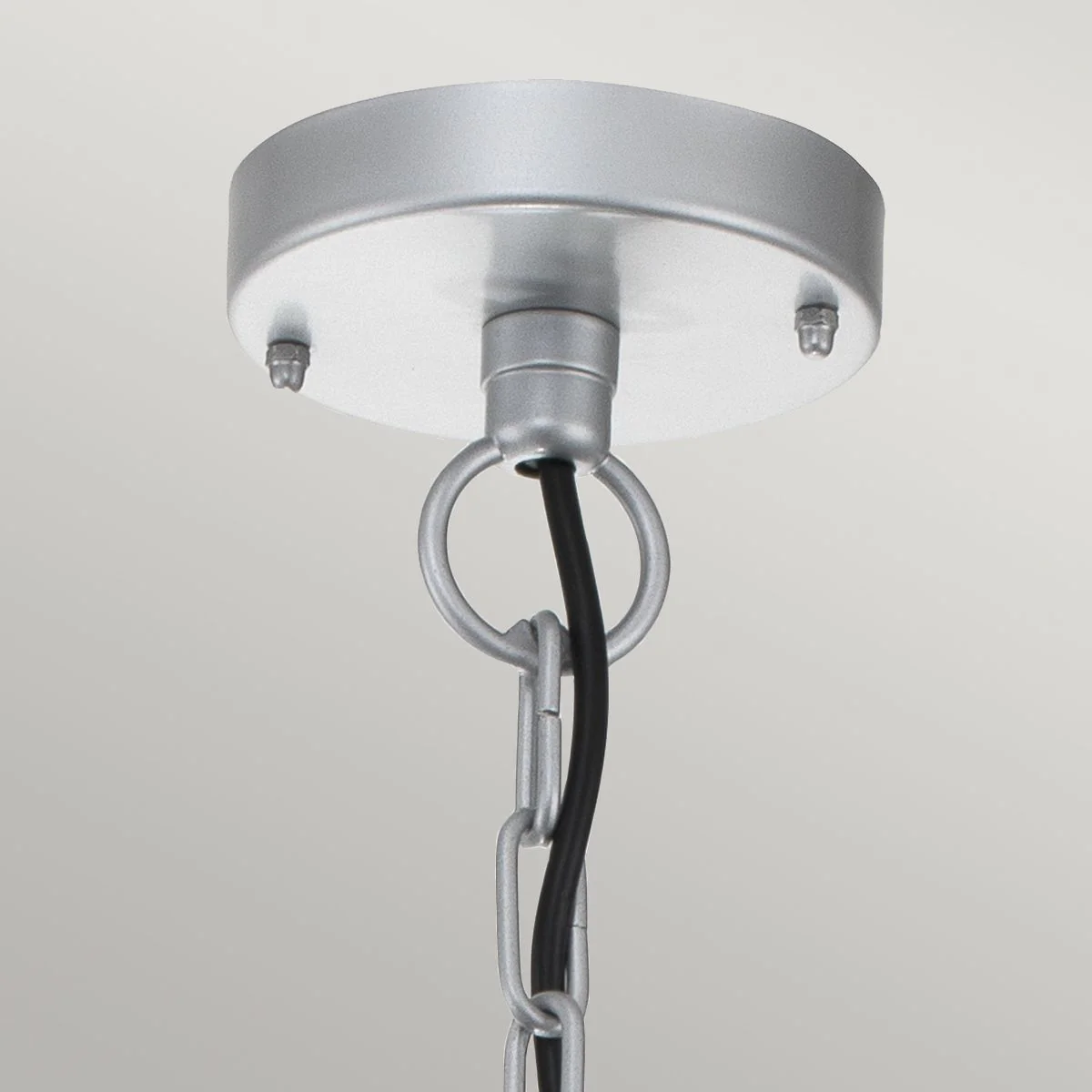 Klampenborg 1 Light Chain Lantern - Black/Silver IP44 E27 - Image 11