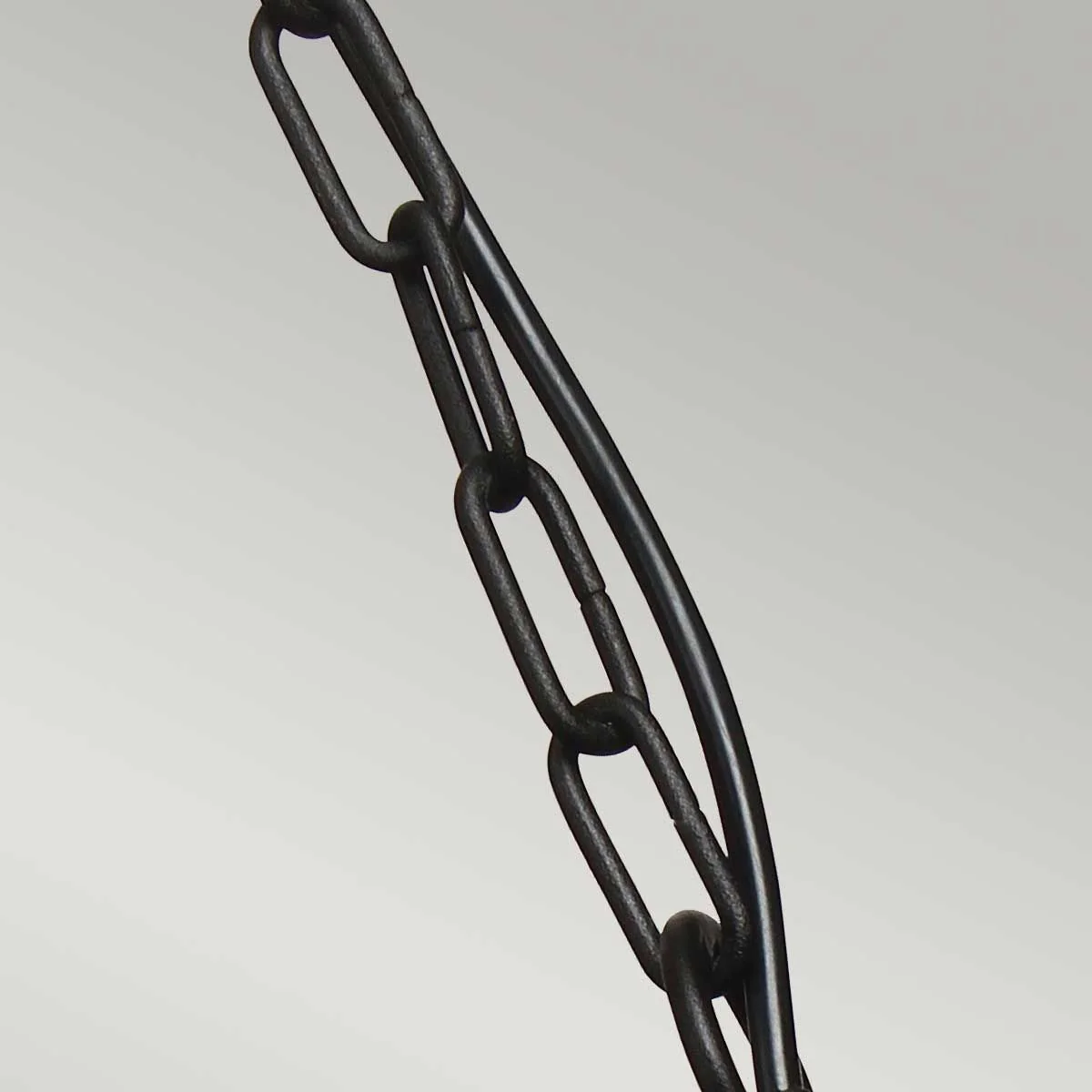 Klampenborg 1 Light Chain Lantern - Black/Silver IP44 E27 - Image 3