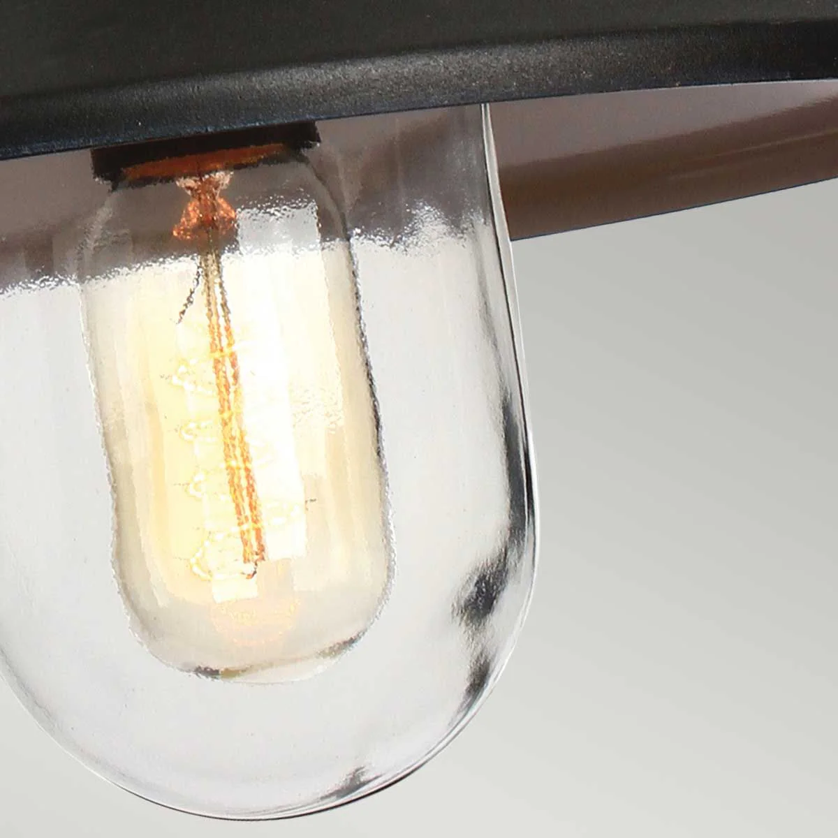 Klampenborg 1 Light Chain Lantern - Black/Silver IP44 E27 - Image 5