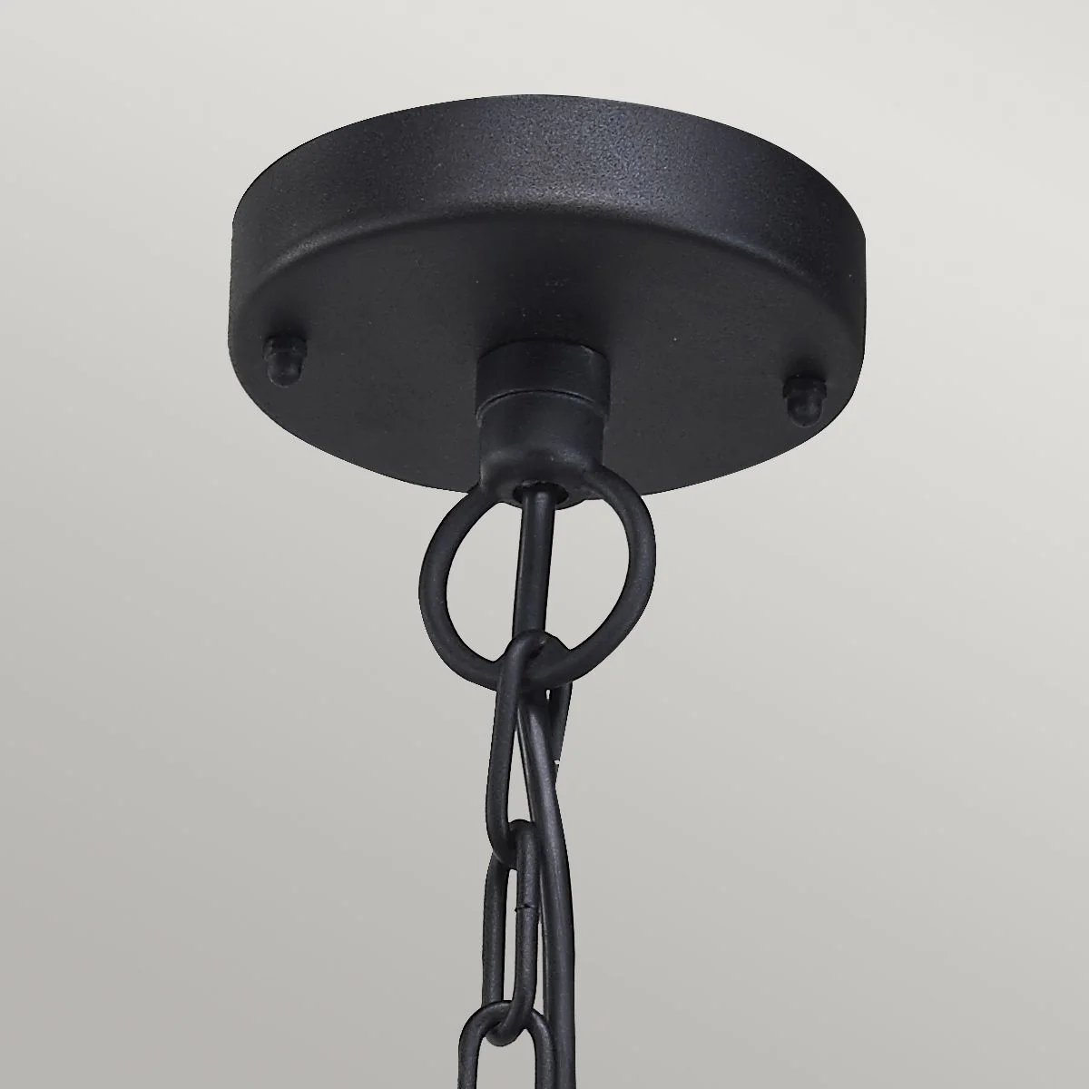 Klampenborg 1 Light Chain Lantern - Black/Silver IP44 E27 - Image 6