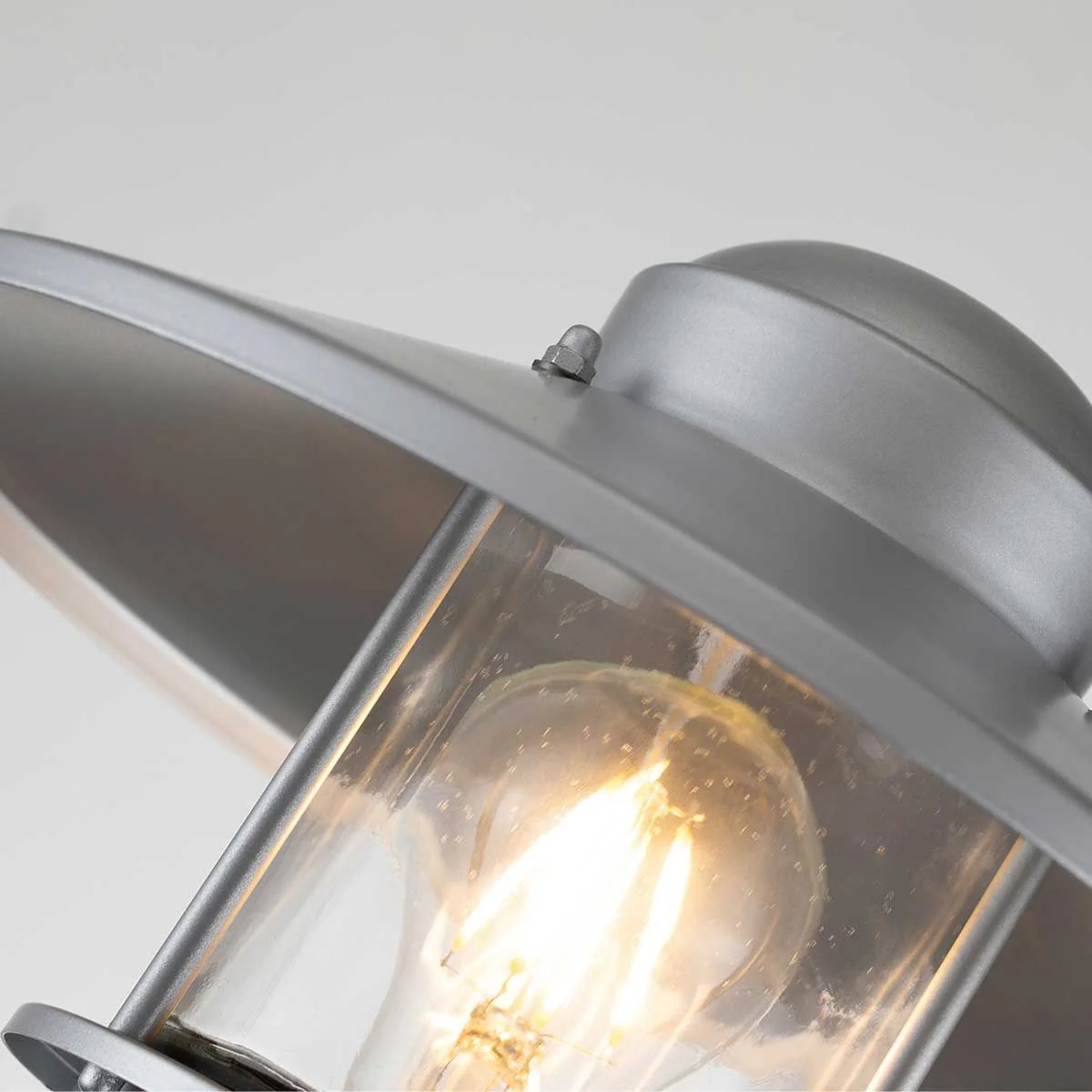 Klampenborg 1 Light Post Light - Black/Silver IP44 E27 - Image 7