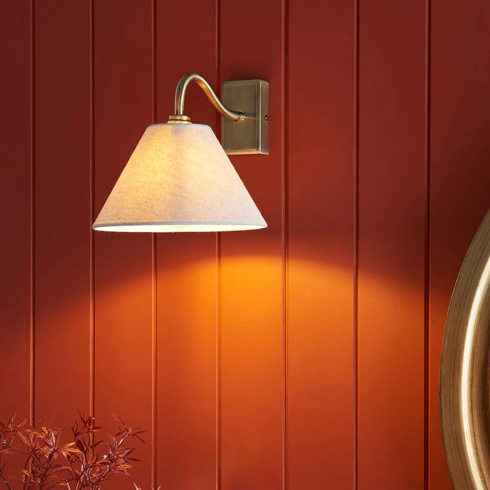 Knole Wall Light- Black/ Antique Brass Finishes - Image 10