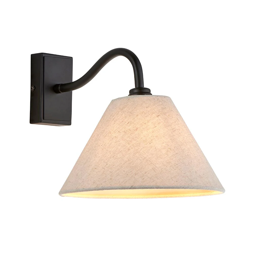 Knole Wall Light- Black/ Antique Brass Finishes - Image 2