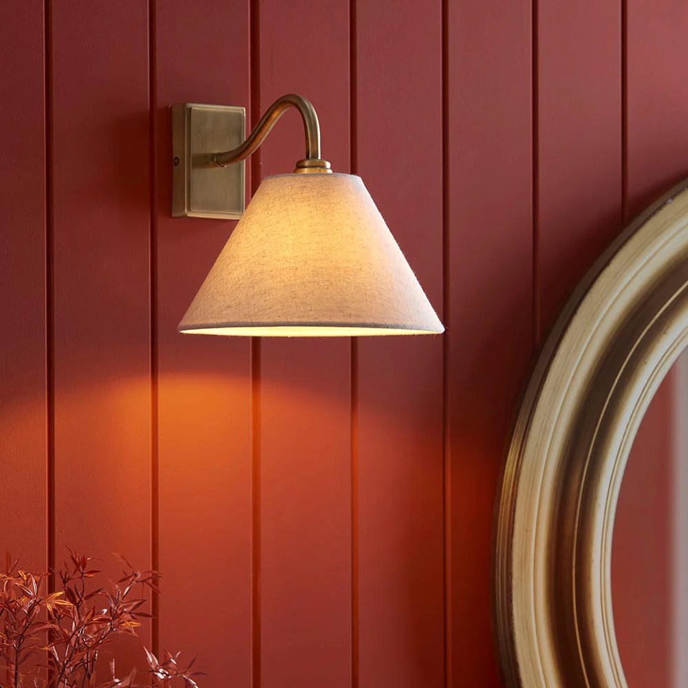 Knole Wall Light- Black/ Antique Brass Finishes - Image 7