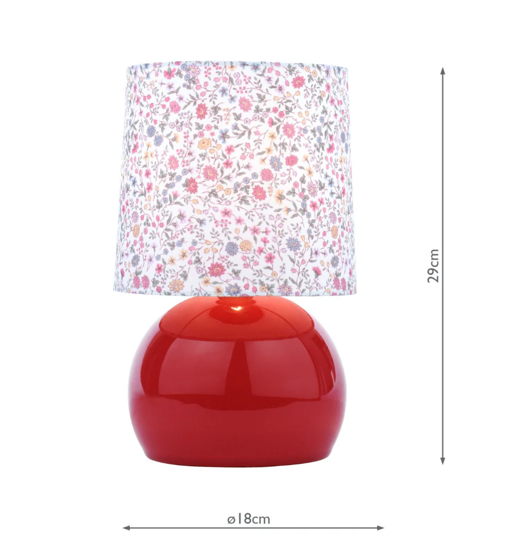 Knowlton Table Lamp- Pink Crackle Glaze With Shade - Image 6