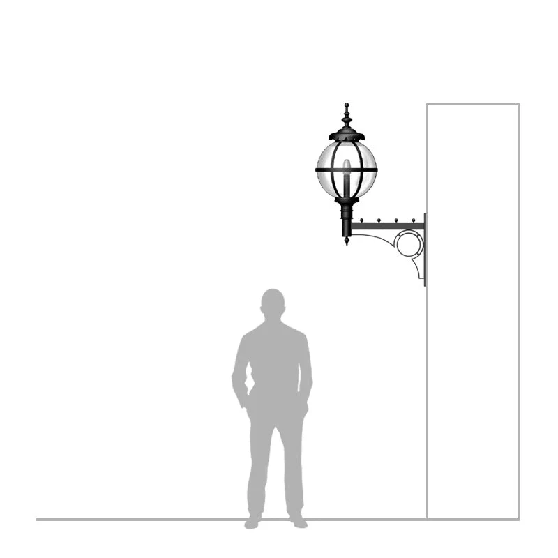 Knoxfield 1Lt Wall Lamp - Cast Iron - Image 3