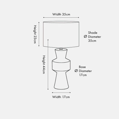 Koa Black Mango Wood Table Lamp Base with White Drum Shade - Image 4