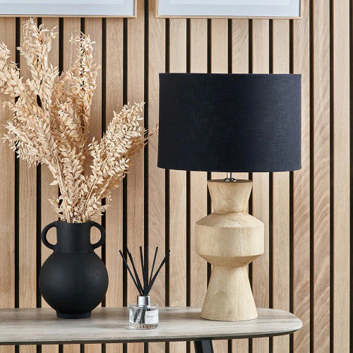 Koa Natural Mango Wood Table Lamp Base - Image 5