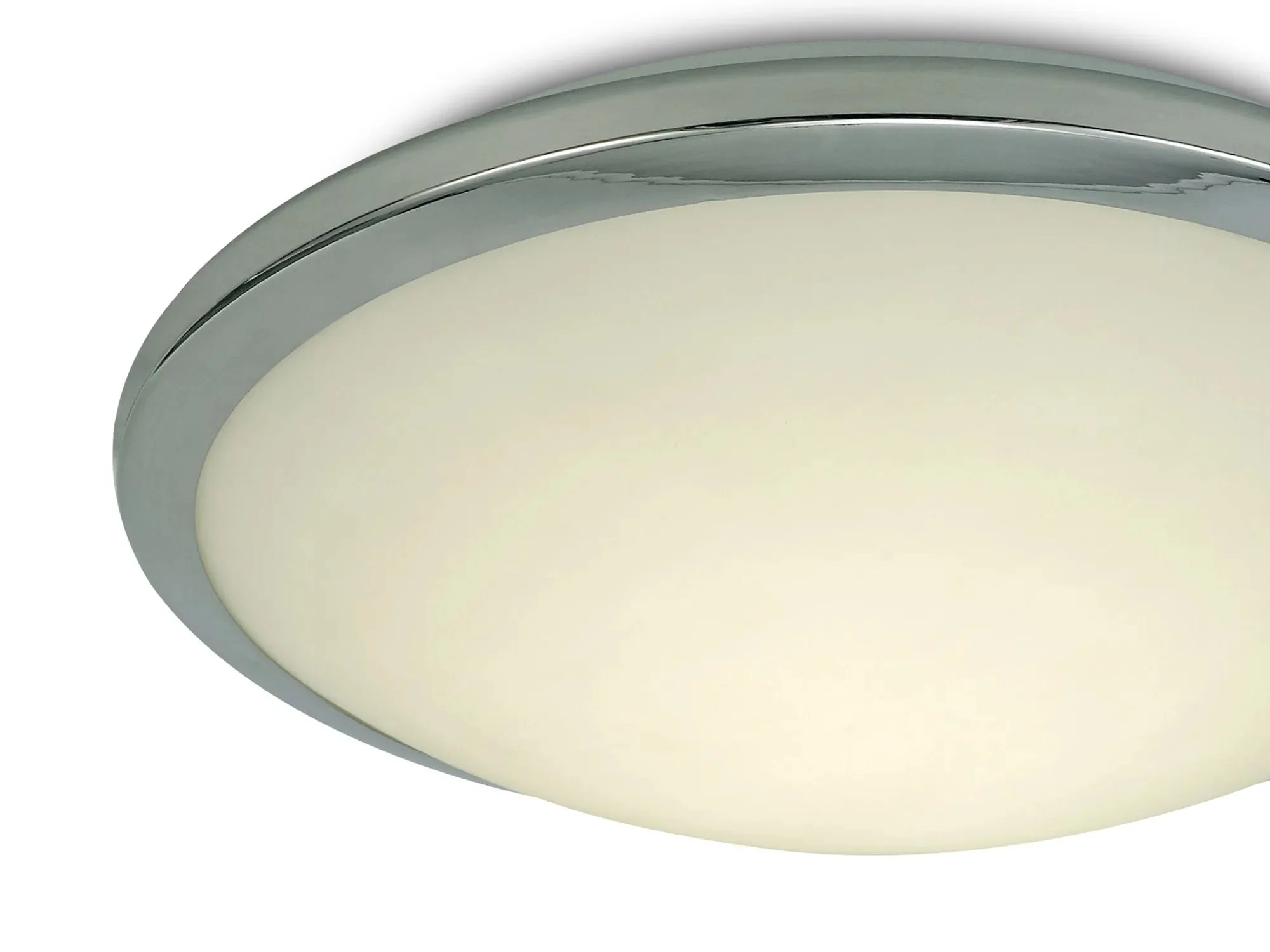 Kochi LED Flush Ceiling Light, Polished Chrome Trim With Opal Glass - Image 3