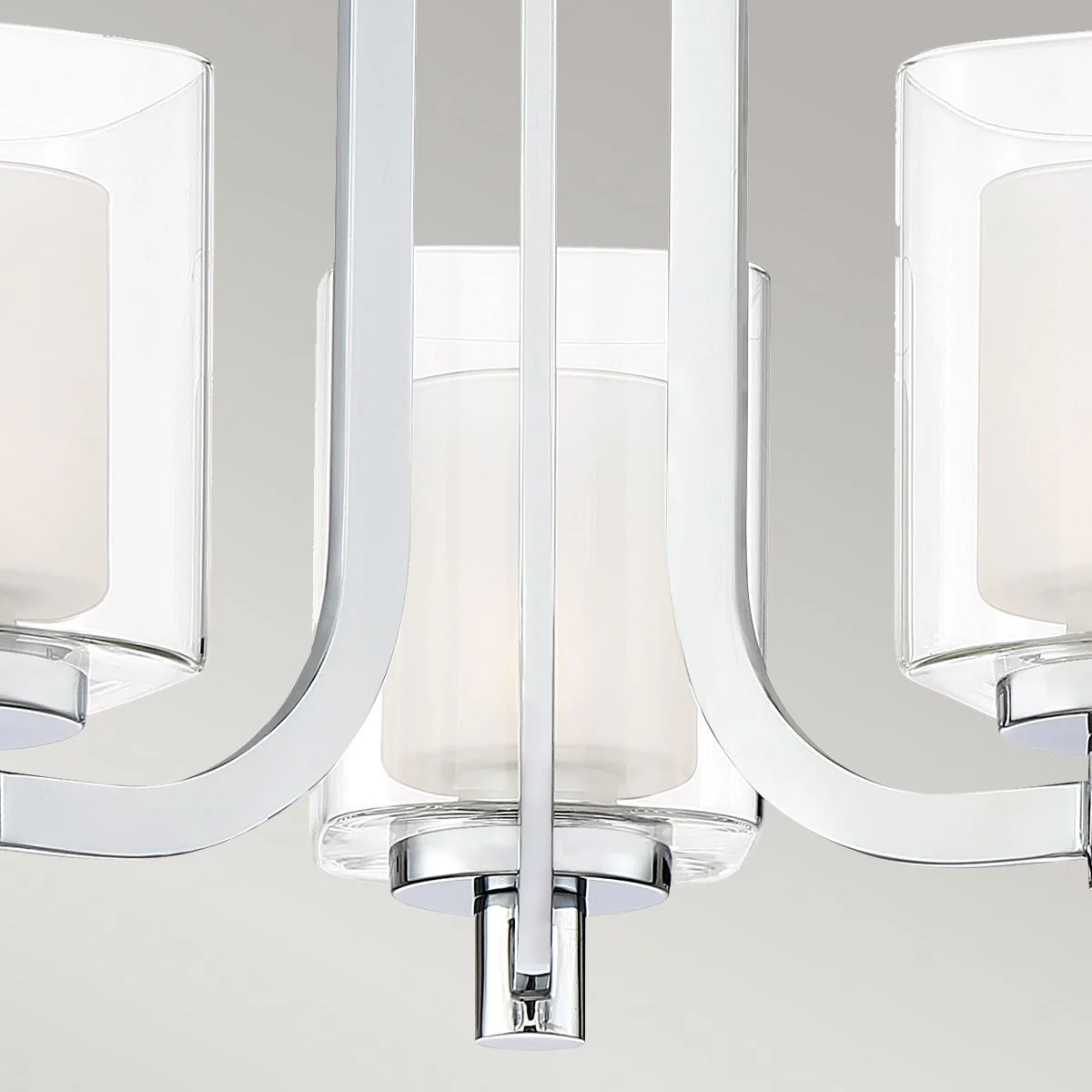 Kolt 3 Light Semi-Flush IP44 - Polished Chrome - Image 2