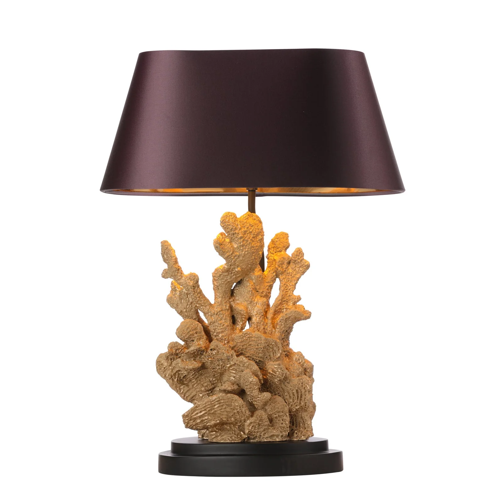 Korallion Table Lamp In Chalk White/Gold And Black Base Only E27 - Image 27