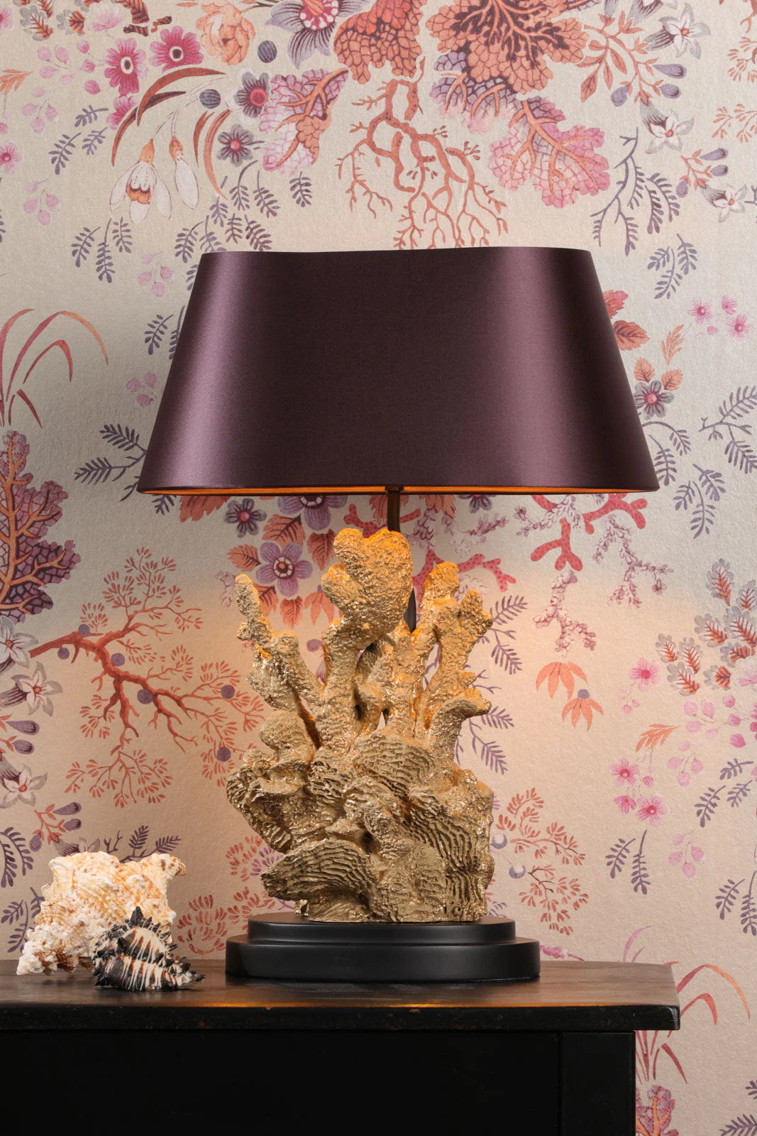 Korallion Table Lamp In Chalk White/Gold And Black Base Only E27 - Image 31