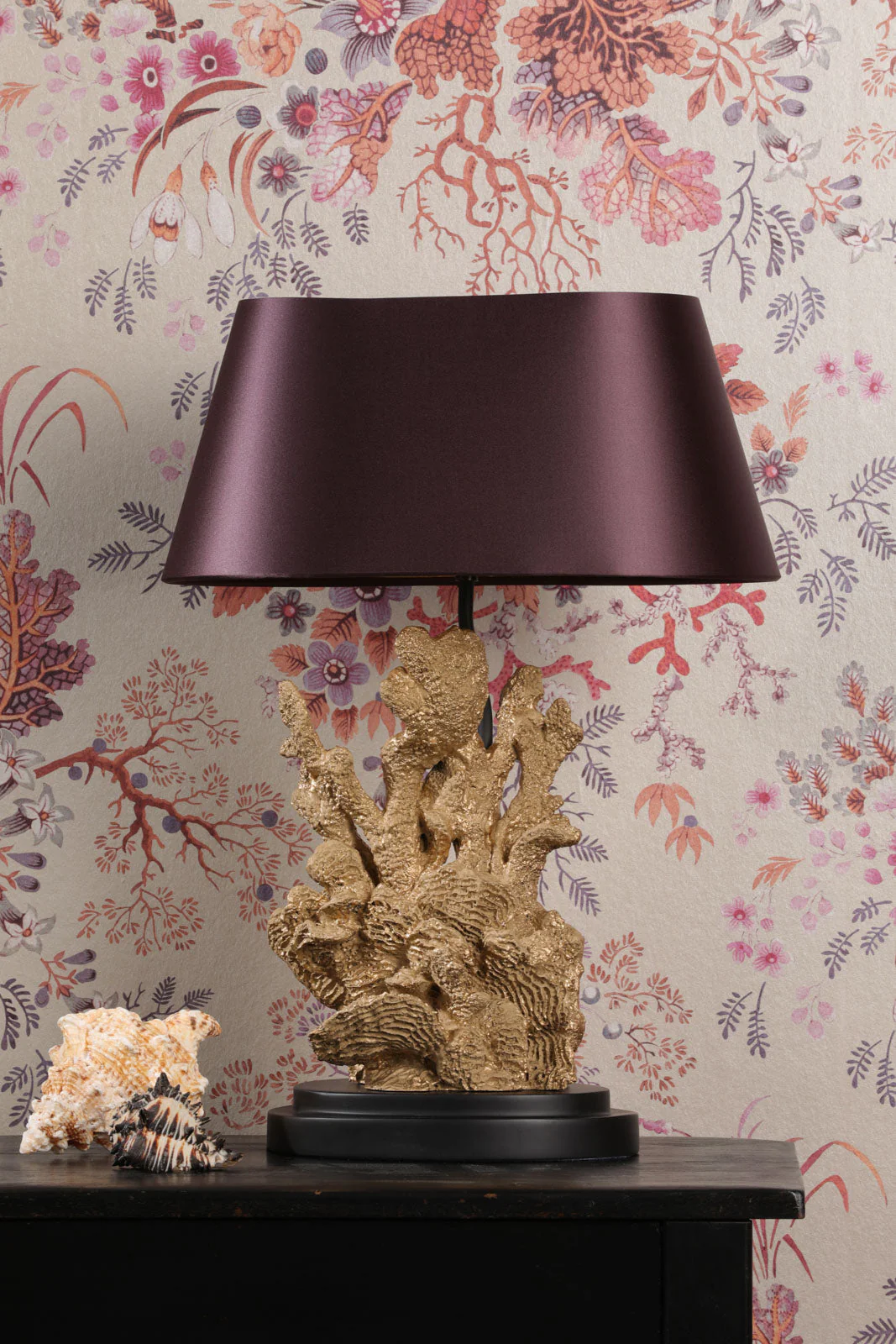 Korallion Table Lamp In Chalk White/Gold And Black Base Only E27 - Image 32