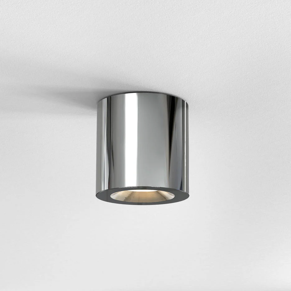 Kos Textured Black Flush Light IP44 - Image 3