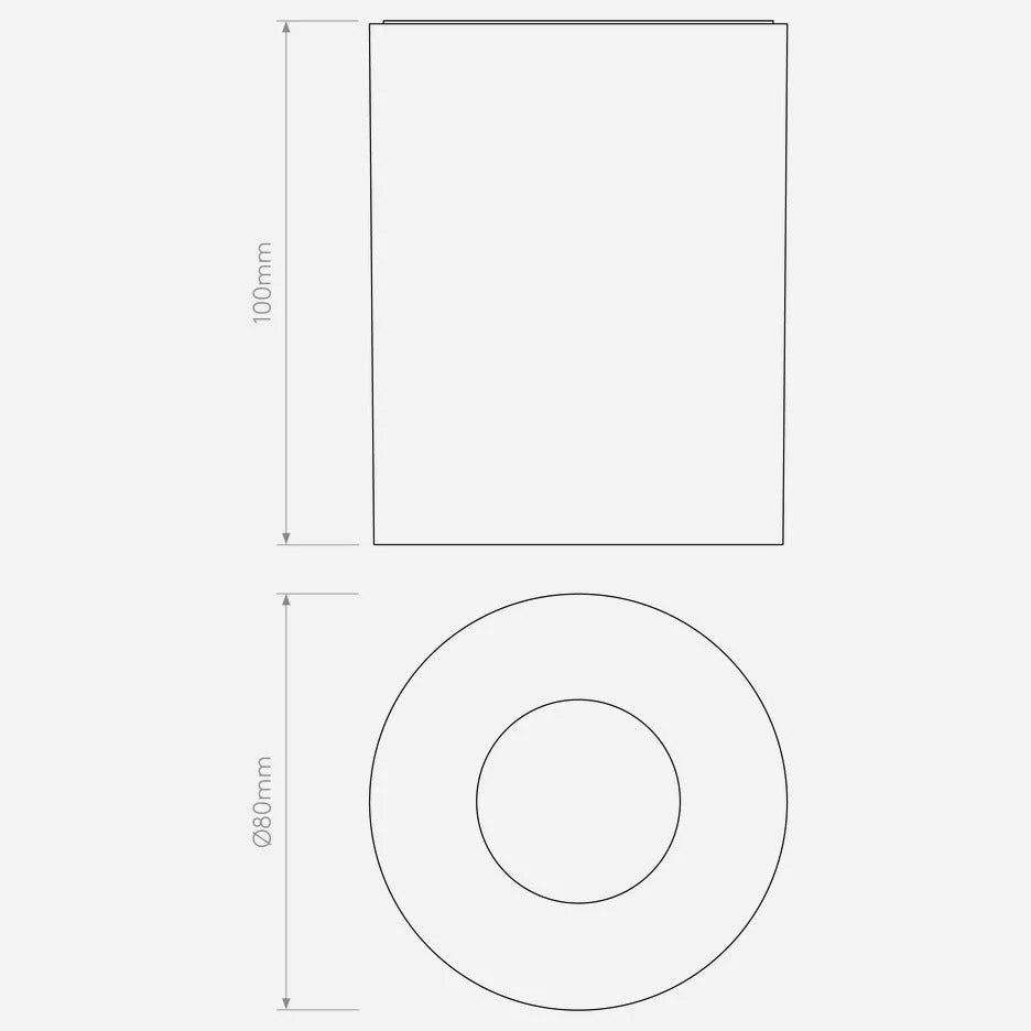 Kos Textured Black Flush Light IP44 - Image 9