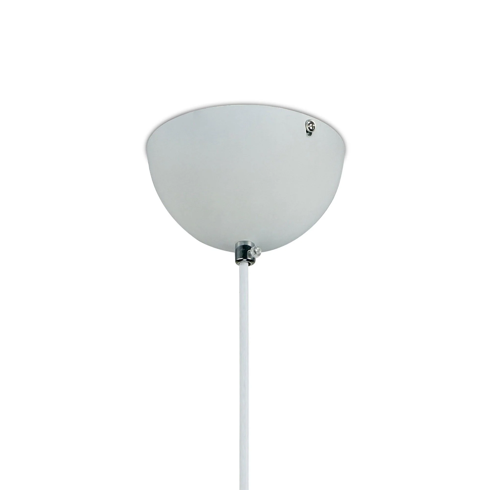 Krista Single Pendant 1 Light E27, Matt White/Mirror Mosaic Inner - Image 3