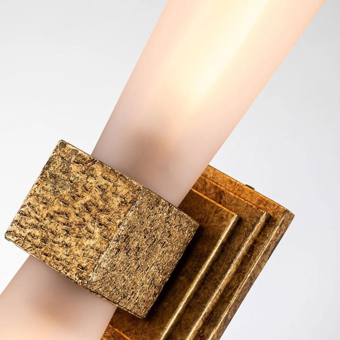 Kristy 2 lt Wall Light IP44 - Distressed Gold - Image 3